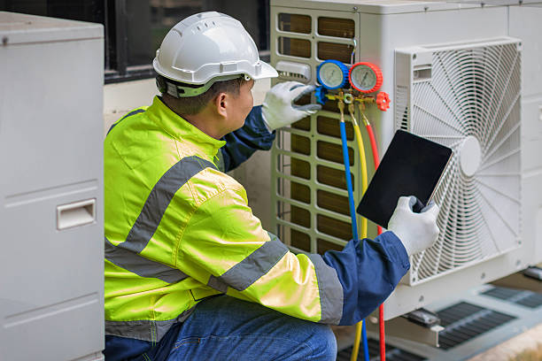 Professional Hvac Installation technician working in Asheville, NC